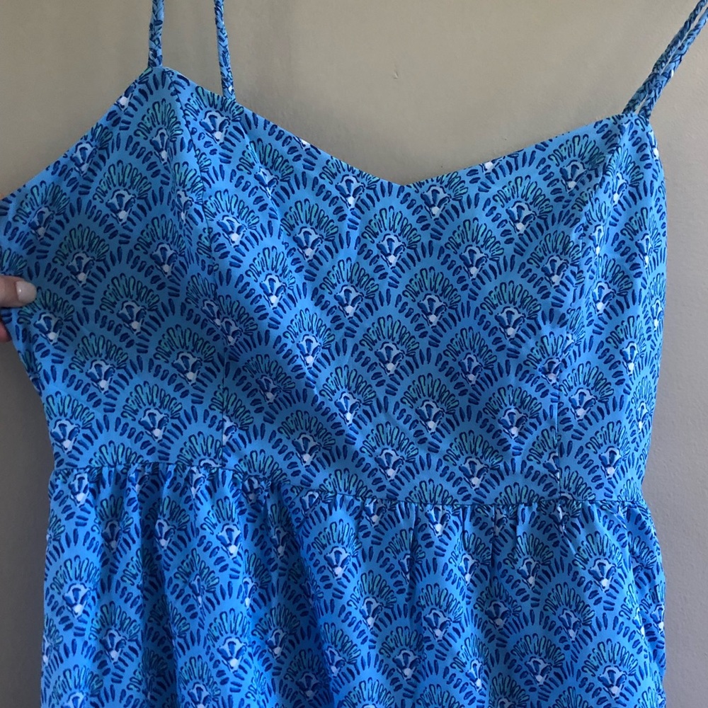 Vineyard Vines Blue Patterned Midi Dress - Picture 8 of 16